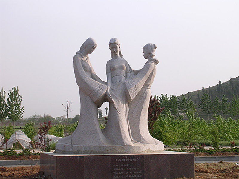 魯錦傳說石雕像雕塑